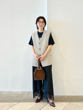 上中（kaminaka）さん（レディース・158cm）の夏コーディネート