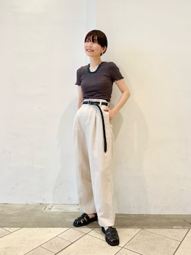 「パーソナルカラー_SUMMER」｜上中（kaminaka）さん（レディース・158cm）の春コーディネート