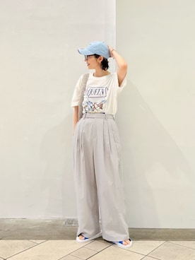 上中(kaminaka)さん(レディース・158cm)の夏コーディネート