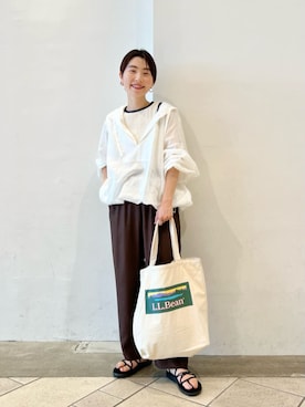 「パーソナルカラー_SUMMER」｜上中（kaminaka）さん（レディース・158cm）の夏コーディネート