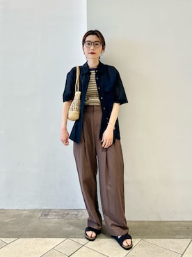 上中(kaminaka)さん(レディース・158cm)の夏コーディネート