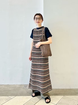 上中(kaminaka)さん(レディース・158cm)の夏コーディネート