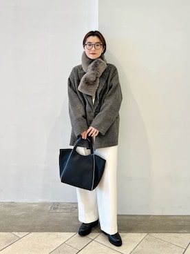 「アイテム（その他アウター、その他）」を使った、上中（kaminaka）さん（レディース・158cm）の冬コーディネート