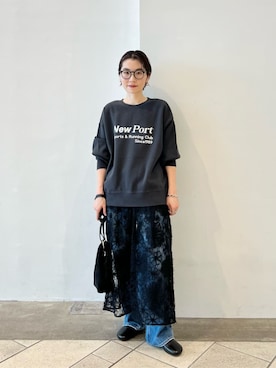 「アイテム（ドレスシューズ）」を使った、上中（kaminaka）さん（レディース・158cm）の秋コーディネート