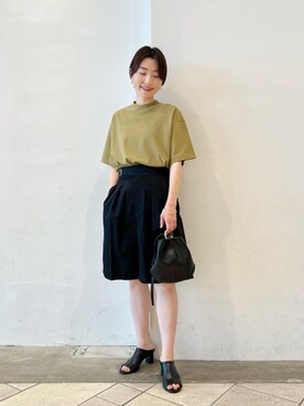 「パーソナルカラー_SUMMER」｜上中（kaminaka）さん（レディース・158cm）の夏コーディネート