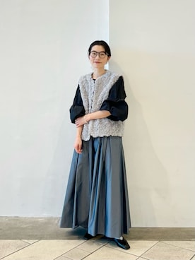 「BEAUTY&YOUTH UNITED ARROWS（ビューティーアンドユースユナイテッドアローズ）のアイテム（パンプス）」を使った、上中（kaminaka）さん（レディース・158cm）の秋コーディネート