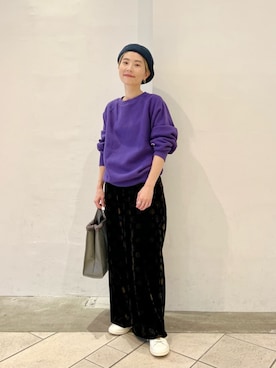 「パーソナルカラー_SUMMER」｜上中（kaminaka）さん（レディース・158cm）の秋コーディネート