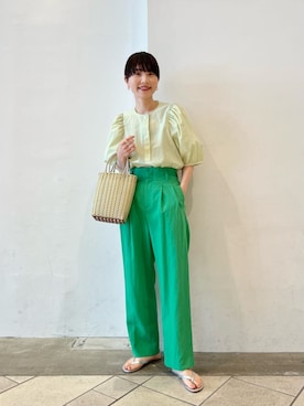 「パーソナルカラー_SUMMER」｜上中（kaminaka）さん（レディース・158cm）の夏コーディネート