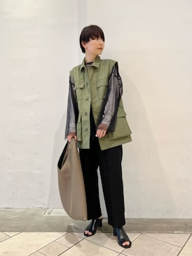 「パーソナルカラー_SUMMER」｜上中（kaminaka）さん（レディース・158cm）の春コーディネート