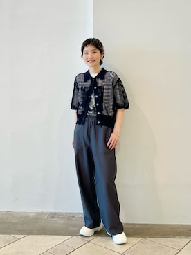 「ブルべ夏」｜上中（kaminaka）さん（レディース・158cm）の春コーディネート