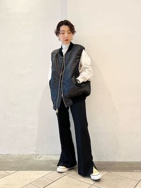 「パーソナルカラー_SUMMER」｜上中（kaminaka）さん（レディース・158cm）の冬コーディネート