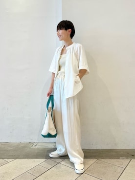 「パーソナルカラー_SUMMER」｜上中（kaminaka）さん（レディース・158cm）の春コーディネート