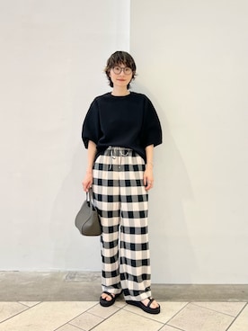 「ブルべ夏」｜上中（kaminaka）さん（レディース・158cm）の夏コーディネート