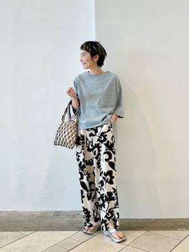 「ブルべ夏」｜上中（kaminaka）さん（レディース・158cm）の春コーディネート