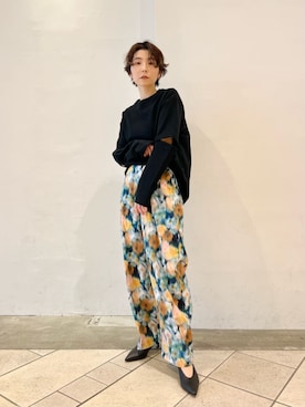 「パーソナルカラー_SUMMER」｜上中（kaminaka）さん（レディース・158cm）の冬コーディネート