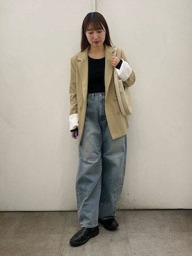 「SENSE OF PLACE by URBAN RESEARCH（センスオブプレイスバイアーバンリサーチ）のアイテム（ブーツ）」を使った、naoさん（レディース・158cm）の冬コーディネート