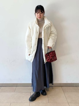 「リブハイ」｜naoさん（レディース・158cm）の秋コーディネート