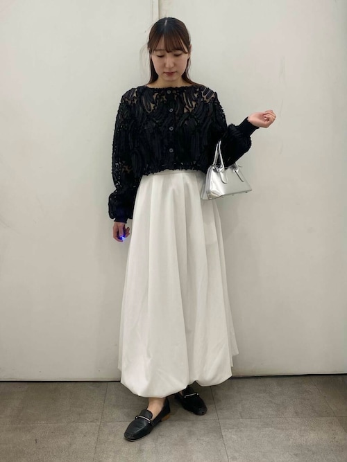 セール】2WAYコードシシュウクロップドトップ（シャツ/ブラウス
