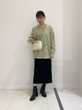 naoさん（レディース・158cm）の冬コーディネート