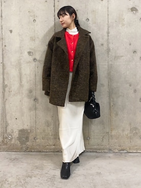 naoさん（レディース・158cm）の冬コーディネート