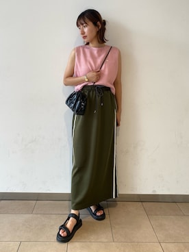「RODE SKO」｜「アイテム（サンダル）」を使った、naoさん（レディース・158cm）の夏コーディネート
