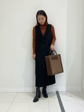 naoさん（レディース・158cm）の冬コーディネート