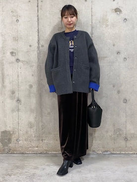 「アイテム（その他アウター）」を使った、naoさん（レディース・158cm）の秋コーディネート