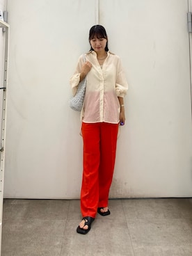 naoさん（レディース・158cm）の夏コーディネート