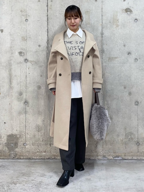 セール】ロゴシシュウバイカラーリブニット（ニット/セーター）｜SENSE