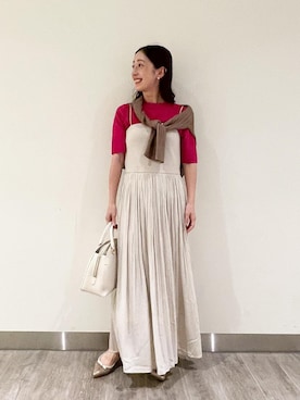 「アイテム（ワンピース/ドレス）」を使った、funaさん（レディース・155cm・30代）の夏コーディネート