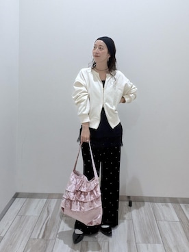 「ROPE' PICNIC（ロペピクニック）のアイテム（その他パンツ）」を使った、funaさん（レディース・155cm）の秋コーディネート