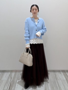 「スフレニット」｜funaさん（レディース・155cm）の秋コーディネート