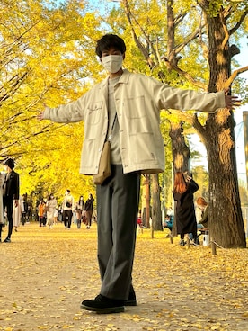 「リドム」｜「アイテム（ジャケット/アウター）」を使った、Teioさん（メンズ・179cm）の冬コーディネート