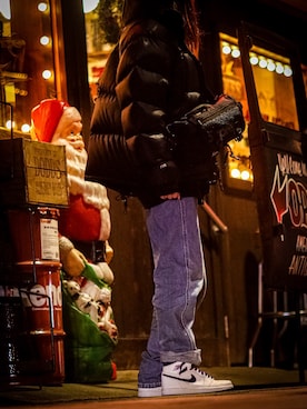 「THE NORTH FACE（ザノースフェイス）のザ・ノース・フェイス メンズダウンジャケット / ヌプシジャケット（ダウンジャケット/コート）」を使った、sacchiさん（レディース・159cm）の冬コーディネート