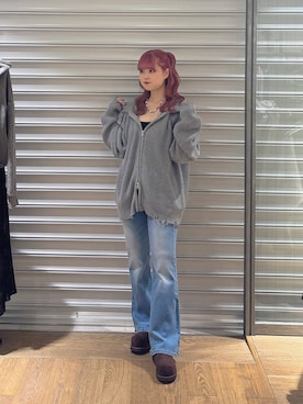 「アイテム（ネックレス、ブルー系）」を使った、archangramさん（レディース・153cm）の秋コーディネート