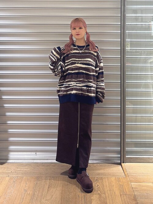 ヌバックライクZIPナロースカート/133807（スカート）｜JEANASIS