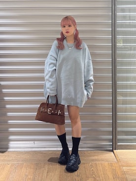 「JEANASIS（ジーナシス）のアイテム（ボストンバッグ）」を使った、archangramさん（レディース・153cm）の秋コーディネート