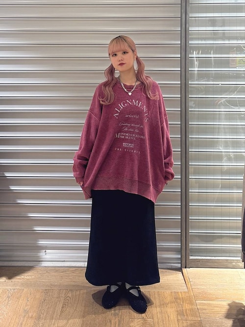 アーチMIXロゴニットプルオーバー/603819（ニット/セーター