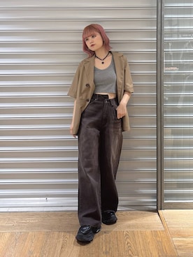 「アイテム（ジャケット/アウター）」を使った、archangramさん（レディース・153cm）の春コーディネート