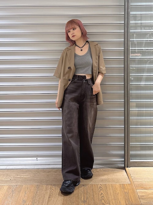 ⚠️⚠️最終価格なのでいいねのみ❌❌即購入以外コメント！Ｍサイズキラキラタンクトップ チビラメカップインタンク/326152（タンクトップ）｜JEANASIS