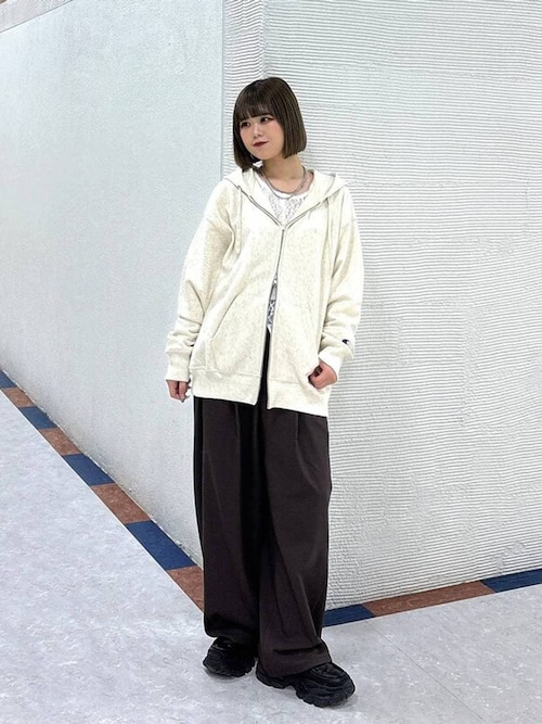 【Champion別注】リバースウィーブZIPパーカー　ジーナシス　新品未使用 JEANASIS（ジーナシス） パーカー 「Champion別注」リバースウィーブ