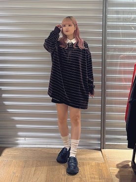 「アイテム（ポロシャツ）」を使った、archangramさん（レディース・153cm・20代）の秋コーディネート