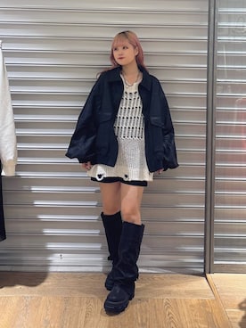 「アイテム（ブルゾン）」を使った、archangramさん（レディース・153cm・20代）の秋コーディネート