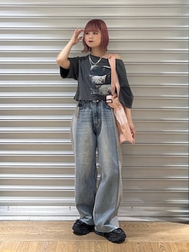 「JEANASIS（ジーナシス）のアイテム（バッグ）」を使った、archangramさん（レディース・153cm）の春コーディネート