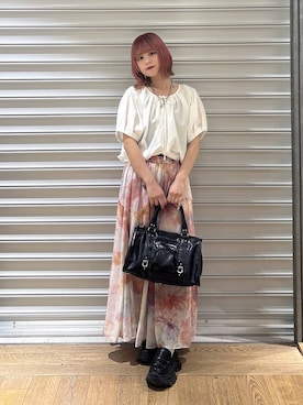 「JEANASIS（ジーナシス）のアイテム（バッグ）」を使った、archangramさん（レディース・153cm）の春コーディネート