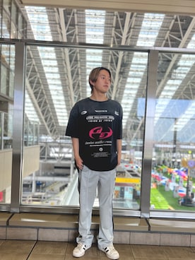 「DANKE SCHON（ダンケシェーン）のアイテム（トップス）」を使った、ゆーまさん（メンズ・164cm）の夏コーディネート