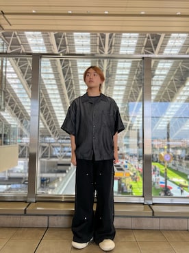 「アイテム（スウェットパンツ）」を使った、ゆーまさん（メンズ・164cm）の夏コーディネート