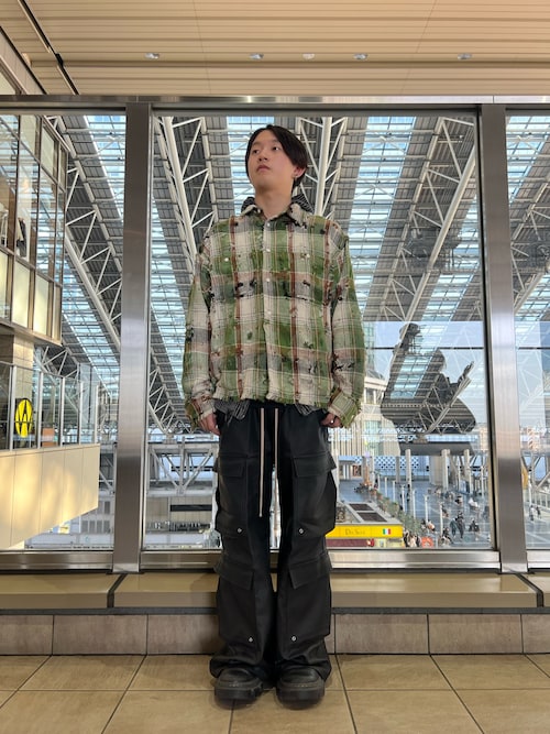 DankeSchon/ダンケシェーン/COATING FLARE CARGOPANTS（カーゴパンツ