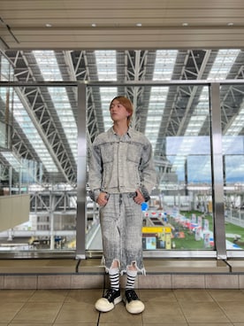 「DANKE SCHON（ダンケシェーン）のアイテム（ジャケット/アウター）」を使った、ゆーまさん（メンズ・164cm）の秋コーディネート