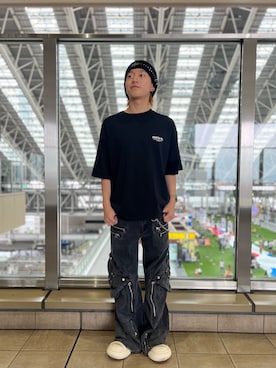 「A4A（エーフォーエー）のアイテム」を使った、ゆーまさん（メンズ・164cm）の夏コーディネート